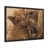 93855-61.jpg Lion Family Framed Poster