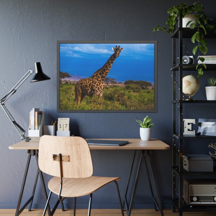 Giraffe in the Wild Framed Poster - Image 7