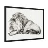 93855-65.jpg Lying Lion by Jean Bernard Framed Poster