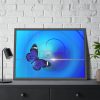 93855-651.jpg Purple Butterfly Abstract Art Poster