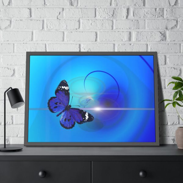 93855-651.jpg Purple Butterfly Abstract Art Poster