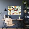Butterfly Vintage Collage Sky Framed Poster