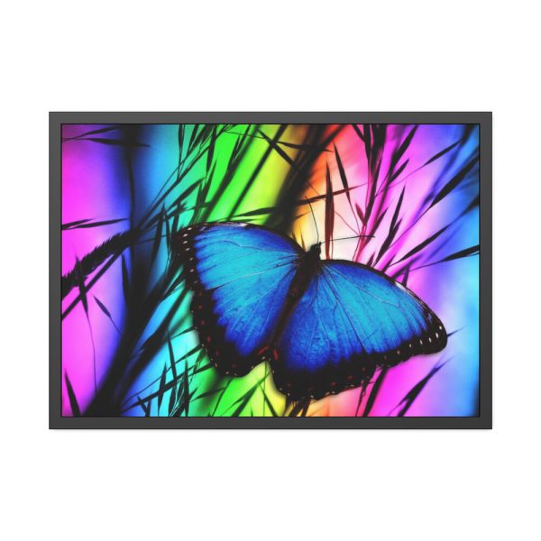 93855-676.jpg Butterfly Blue Insect Framed Poster