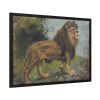 A Lion Walking by Géza Vastagh Framed Poster