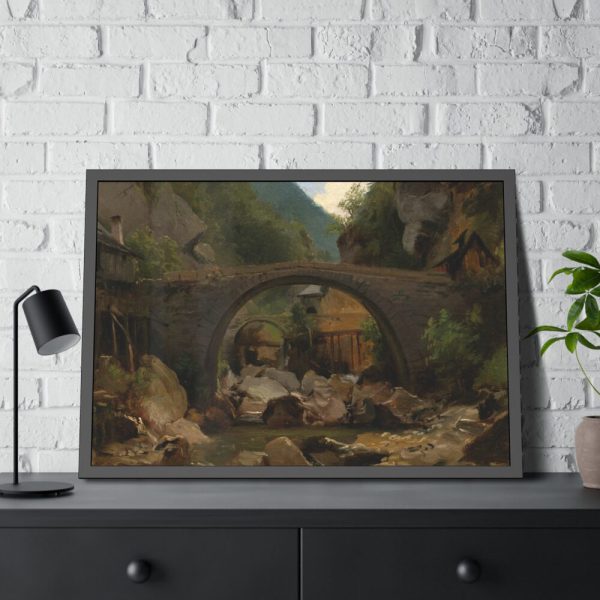 93855-7.jpg Mountain Stream in the Auvergne by Théodore Rousseau Framed Poster