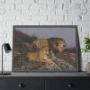 The Lion’s Domain by Geza Vastagh Framed Poster