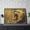 Lion Roar Wild Life Framed Poster