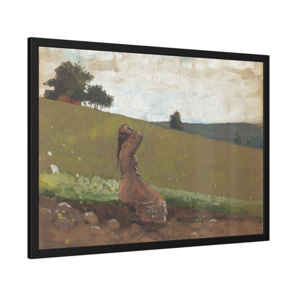 The Green Hill by Winslow Homer Framed Poster