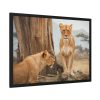 Female Lion Framed Poster