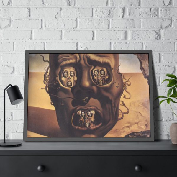 93855-99.jpg The Face of War by Salvador Dali Framed Poster