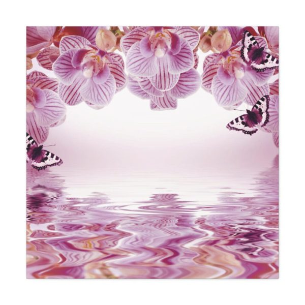 Orchid Background Flowers Standard Canvas