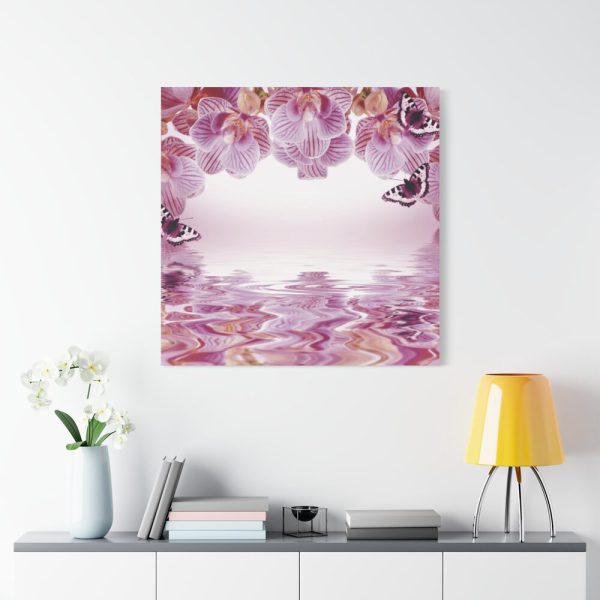 Orchid Background Flowers Standard Canvas