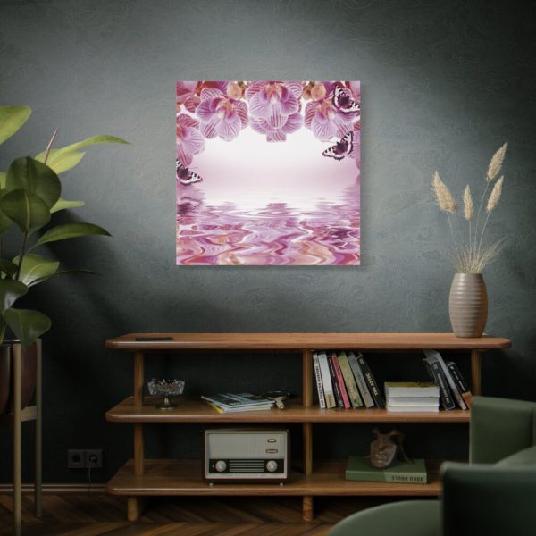 Orchid Background Flowers Standard Canvas
