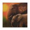 Art Elephants Sun Savannah Standard Canvas