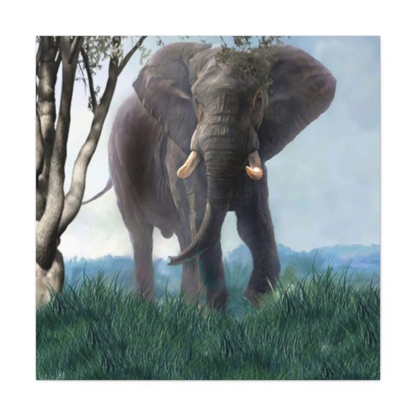 Art Painting Elephant Nature Standard Canvas