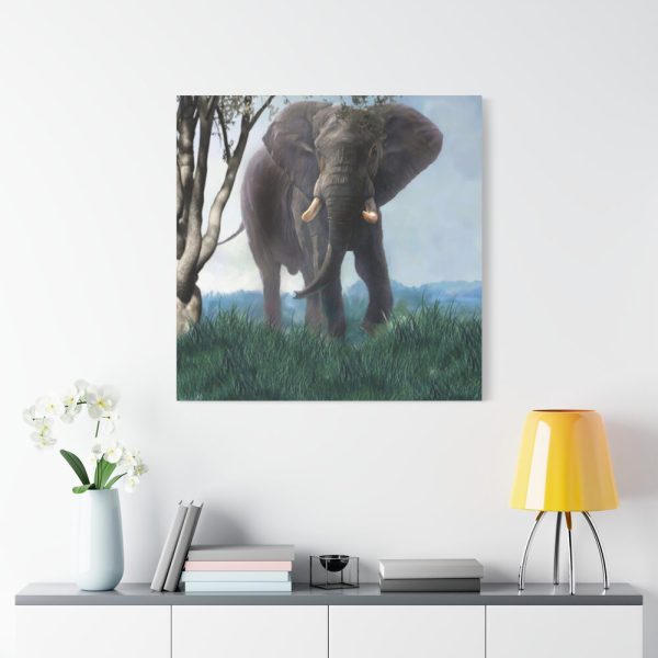 Art Painting Elephant Nature Standard Canvas