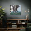 Art Painting Elephant Nature Standard Canvas