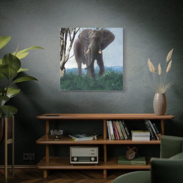 Art Painting Elephant Nature Standard Canvas