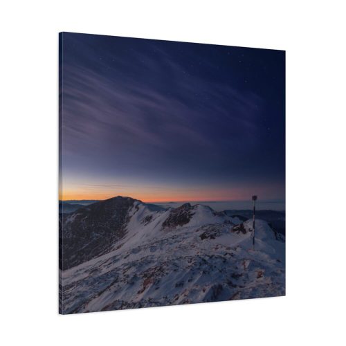 101419-75.jpg Snow Covered Ciucas Peak Standard Canvas