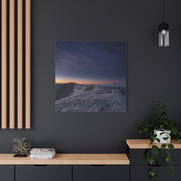 101419-78.jpg Snow Covered Ciucas Peak Standard Canvas