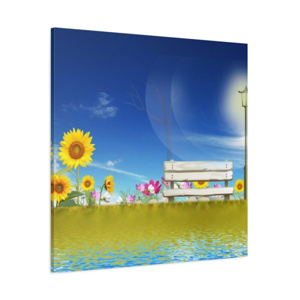 101419-85.jpg Sunflower Field With Blue Standard Canvas