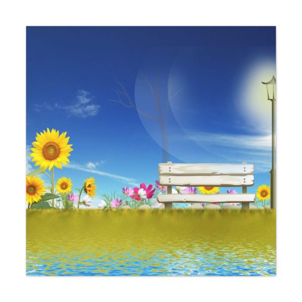 101419-86.jpg Sunflower Field With Blue Standard Canvas