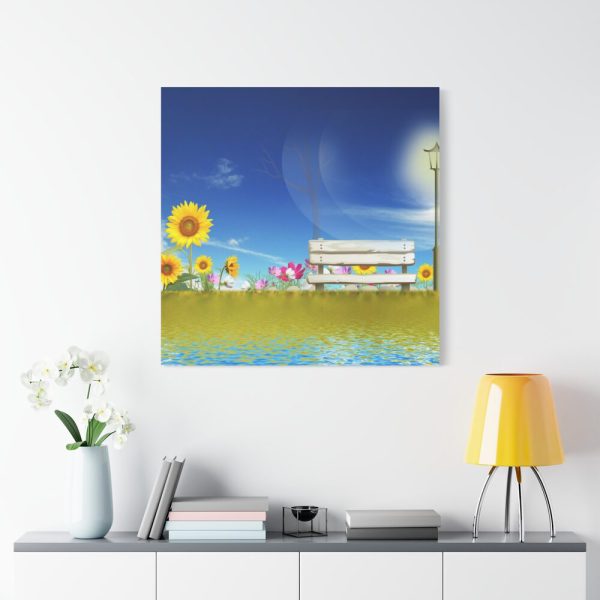 101419-87.jpg Sunflower Field With Blue Standard Canvas