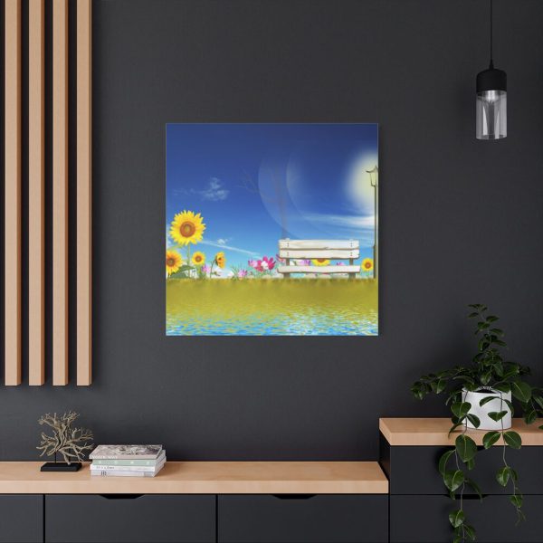101419-88.jpg Sunflower Field With Blue Standard Canvas