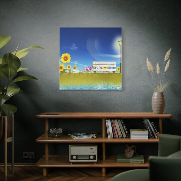 101419-89.jpg Sunflower Field With Blue Standard Canvas