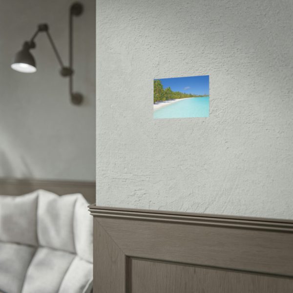 101857-34.jpg Sunny Beach With Palm Tree Poster