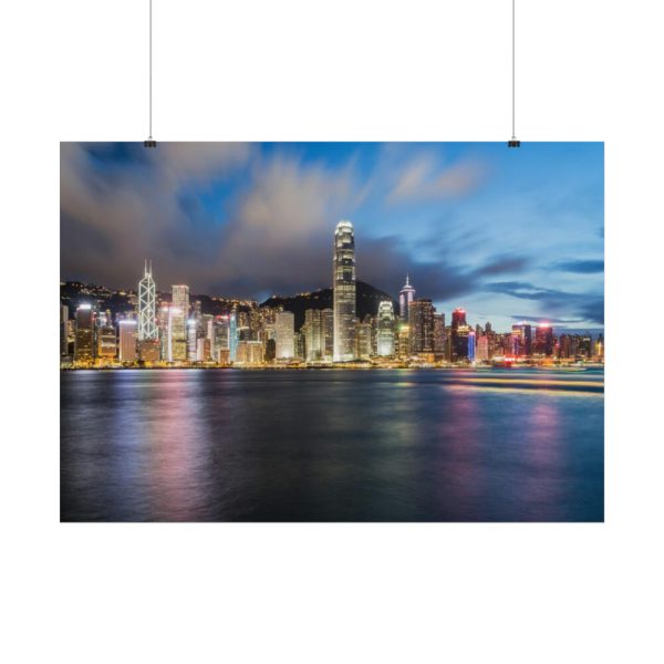 Skyline in Hong Kong Poster