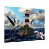 Lighthouse and Seagulls Poster