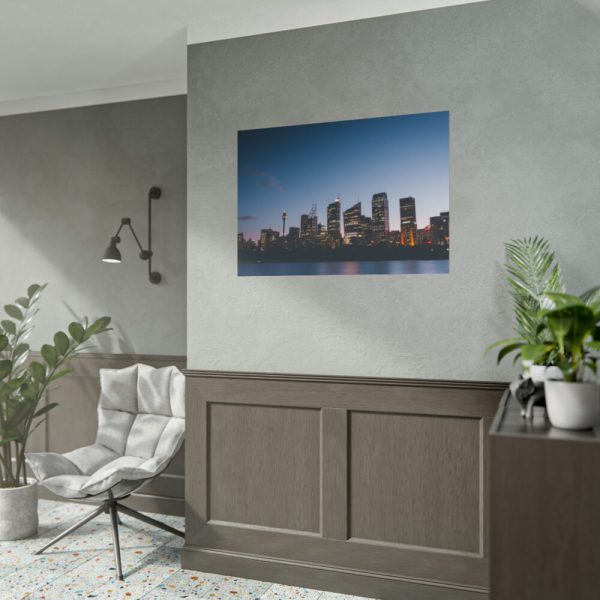 101875-1031.jpg Buildings in the Night Poster