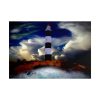 101875-1052.jpg Lighthouse Sea Water Illustration Poster