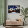 101875-1055.jpg Lighthouse Sea Water Illustration Poster
