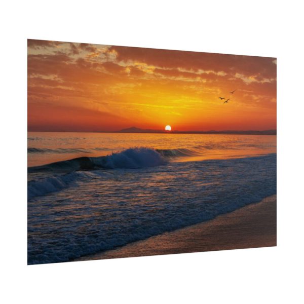 101875-1059.jpg Sunrise, Ocean and Wave Poster