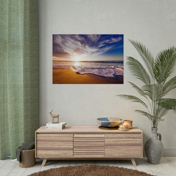 101875-1085.jpg Sunset and Ocean in California Poster