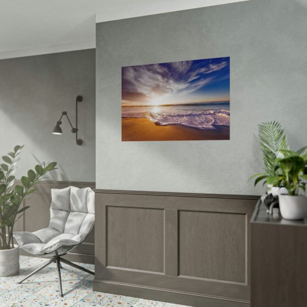 101875-1086.jpg Sunset and Ocean in California Poster