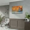101875-1096.jpg Lighthouse Seagulls and a Beautiful Sky Poster