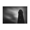 101875-1107.jpg Lighthouse in Black and White Poster