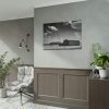 Black and White Barn Poster