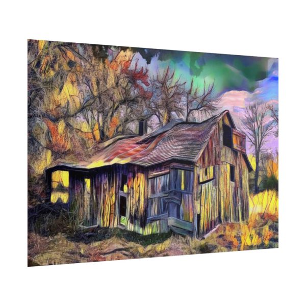 101875-1154.jpg Shed Shack House Woden Poster