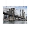 101875-1173.jpg Brooklyn Bridge, New York Poster