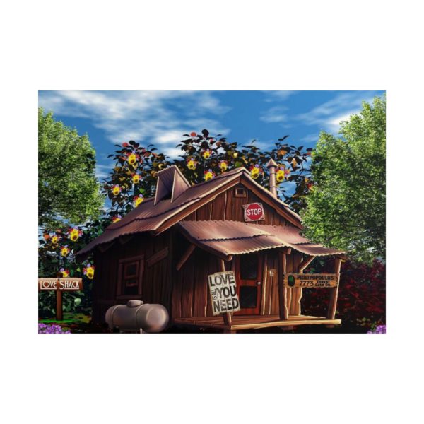 101875-1182.jpg House Shack Hut Cabin Poster