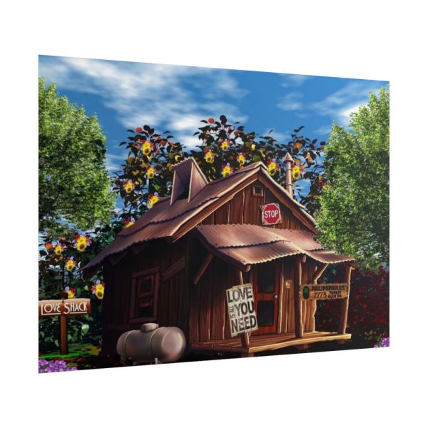 101875-1184.jpg House Shack Hut Cabin Poster