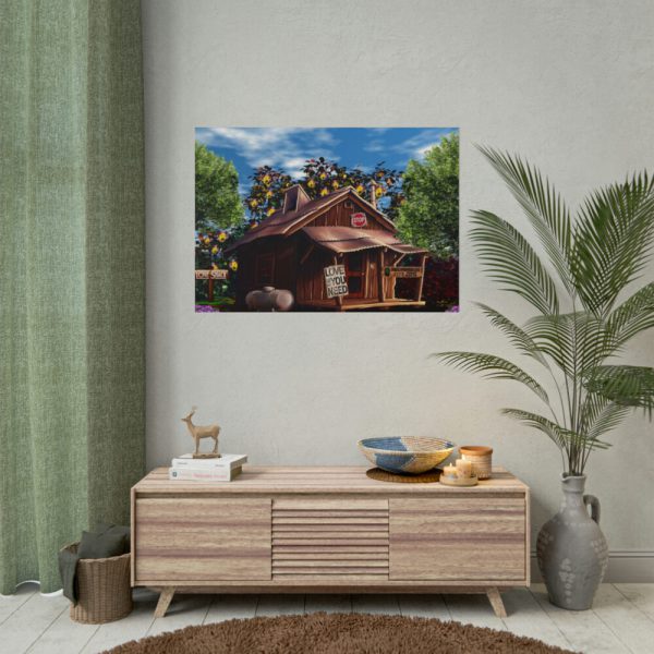 101875-1185.jpg House Shack Hut Cabin Poster