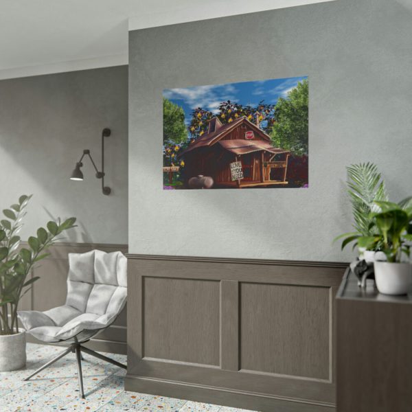 101875-1186.jpg House Shack Hut Cabin Poster