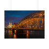 101875-1193.jpg Bridge and Cathedral in the Night Poster