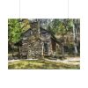 101875-1223.jpg Cabin House Home Woods Poster