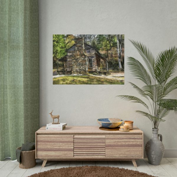 101875-1225.jpg Cabin House Home Woods Poster